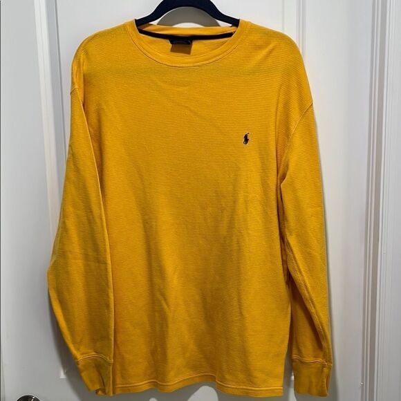 Polo Ralph Lauren Other - Polo Ralph Lauren Sleepwear Casual Micro Weave 2XL  Mustard Yellow Blue Pony